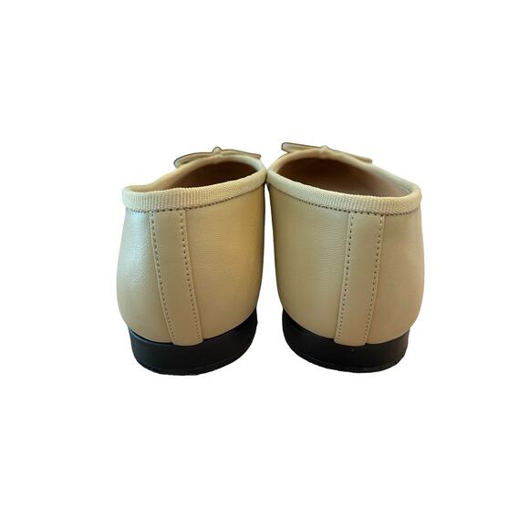 Jeffrey Campbell Arabesque Ballet Flat Bow Slip On Leather Cap Toe Black Size 7 - Picture 5 of 12